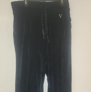 Victoria's Secret Black Velvet Joggers